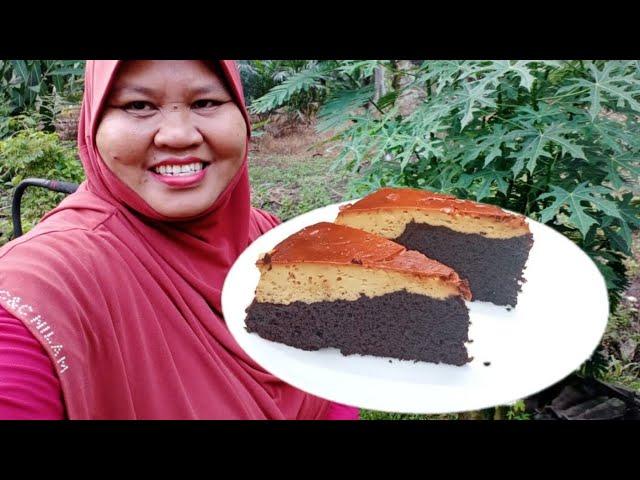 CARA BUAT  KEK COKLAT PUDING KAREMEL BY KAK NUR@TIP TANPA MIXER