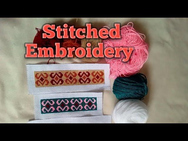 Stitched Embroidery Designs//local sewing techniques #craftainment#cookncraftainment