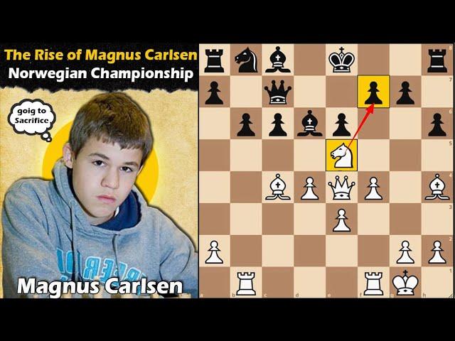 The Rise of Magnus Carlsen | Norwegian Championship | Carlsen vs Groenn 2005