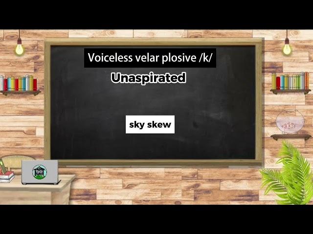 The example of voiceless velar plosive /k/  | American English pronunciations #english #learnenglish