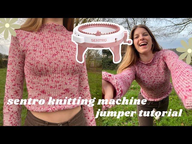 How to make a jumper on the sentro knitting machine | quick and perfect for beginners tutorial