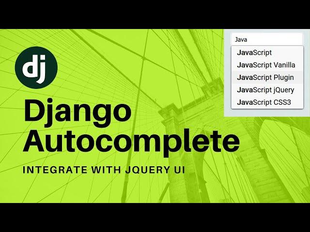 Django Autocomplete with jQuery UI | AJAX | Search | Filter from Database | Tutorial | Code Band