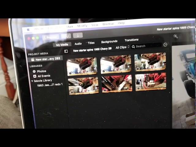How to delete iMovie library vids