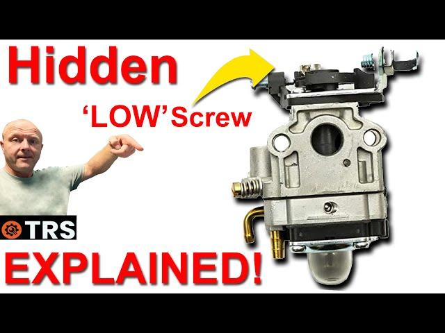 Hidden LOW Screw Explained and Re-set 'LOW' Speed.   (by Craig Kirkman)