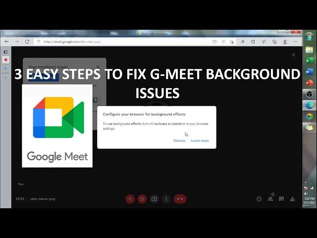 3 Easy Steps To Fix Google Meet Change Background Effects Issues