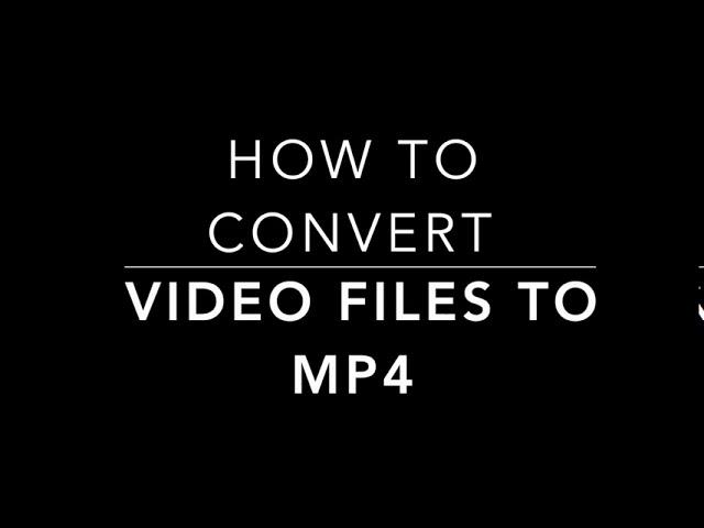 How to convert video files to mp4 by using free OBS software