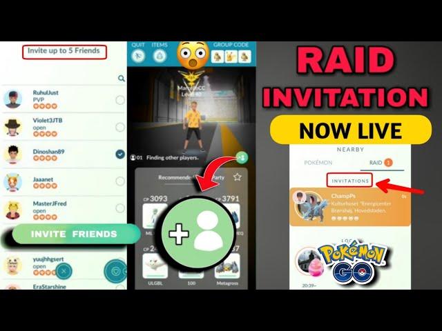 Raid invitation is now live in pokemon go | how to invite friends in raid battle in pokemon go 2020.