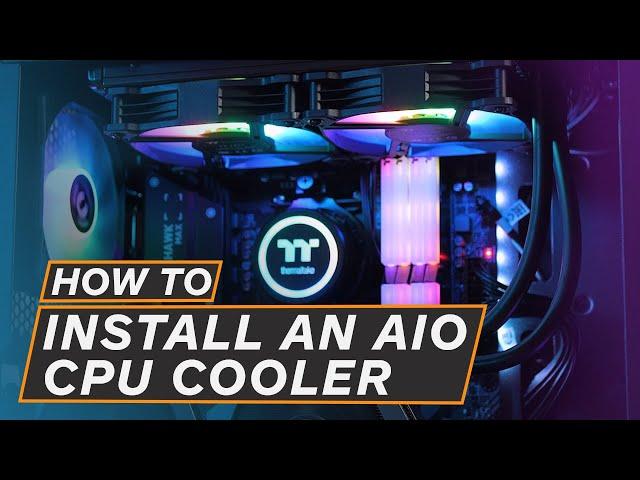 How to INSTALL a CPU AIO Water Cooler - Thermaltake Water 3.0 ARGB CPU Cooler