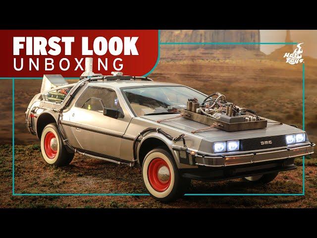 Hot Toys Delorean Time Machine Back to the Future 3 Unboxing | First Look