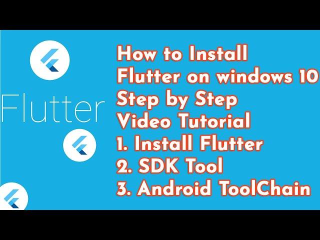 How to Install Flutter in Windows 10 Step-by-Step Complete Installation Video || Install flutter