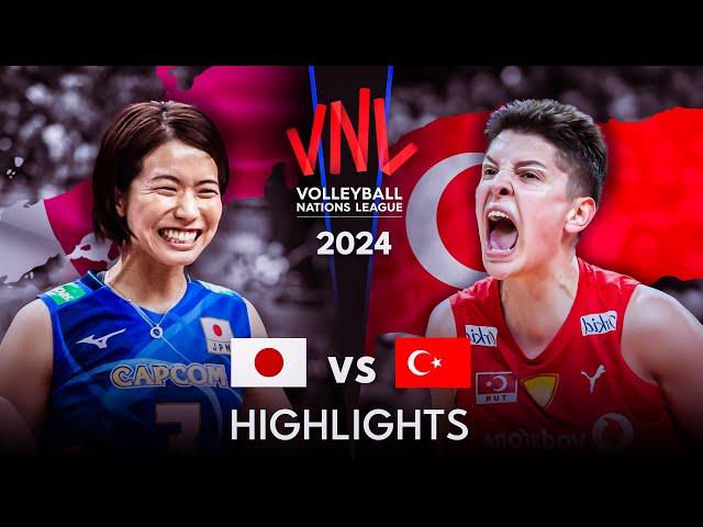  JAPAN vs TURKIYE  | Highlights | Women's VNL 2024