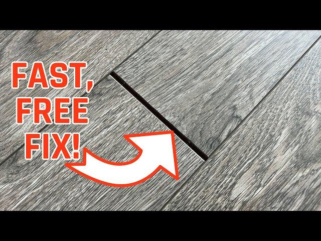 Two FREE and Cheap Ways to Fix Gaps In Your Floor