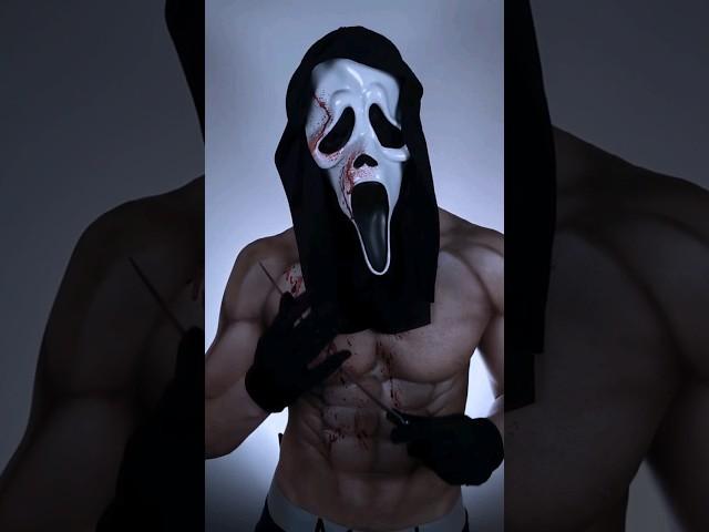 Who's watched The Scream movie? Here's my Ghost Face. yes I cheated with a mask. #scream6 #ghostface