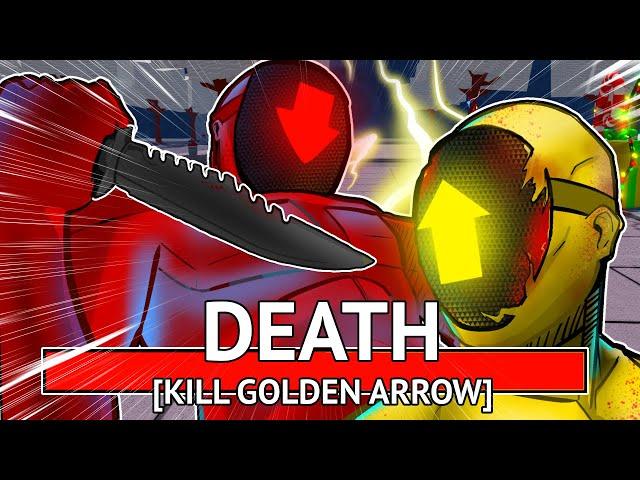 GOLDEN ARROW vs RED ARROW - THE FINAL FIGHT - Roblox The Strongest Battlegrounds