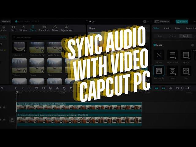 how to sync multiple clips/cameras on capcut