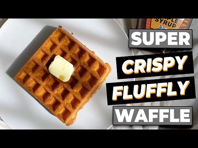 How To Make Crispy Waffle - Made with Breville Waffle Maker