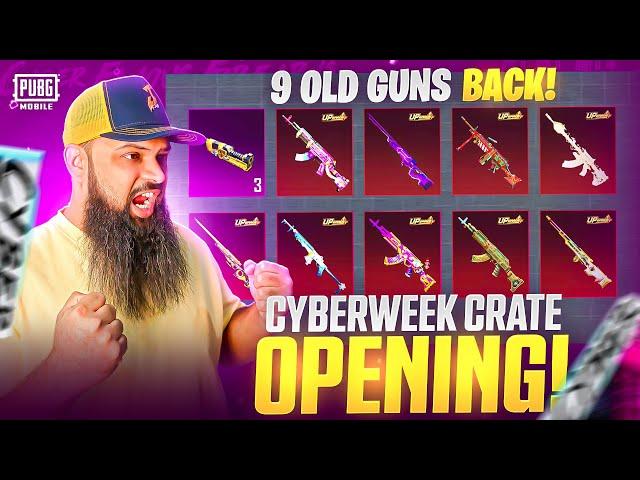 Cyber Famous Firearms 9 Old Guns Lucky Spin  | PUBG Mobile Crate Opening