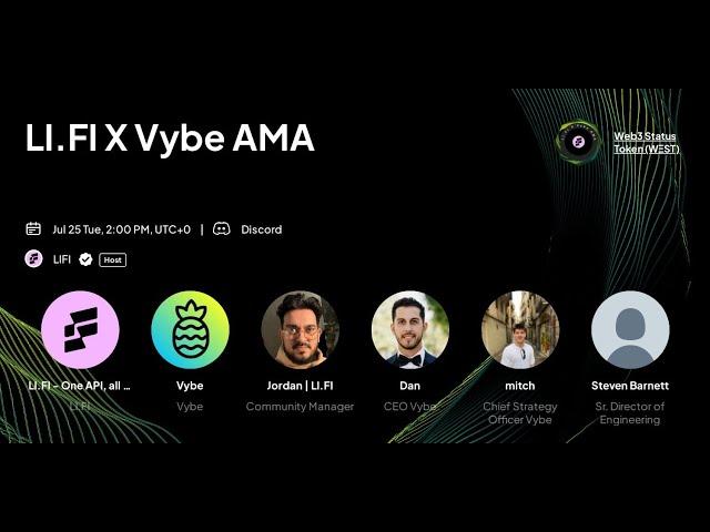 Building A Crypto Super App Vybe x LI.FI AMA