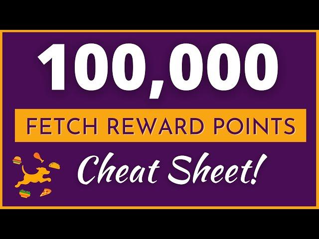 Fast Way to Get 100,000 Points on Fetch Rewards App - How I Did It