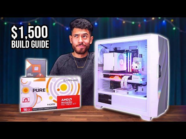 BEST $1500 Gaming PC Build Guide - RX 7800 XT Ryzen 7 7800X3D (w/ Benchmarks)