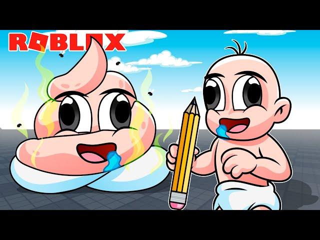 CONVIERTE EN LO QUE DIBUJAS ️ BEBE NOOB y NOOBSI en Roblox