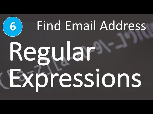 Regular Expressions (RegEx) Learn and Master | Find Email Address #6