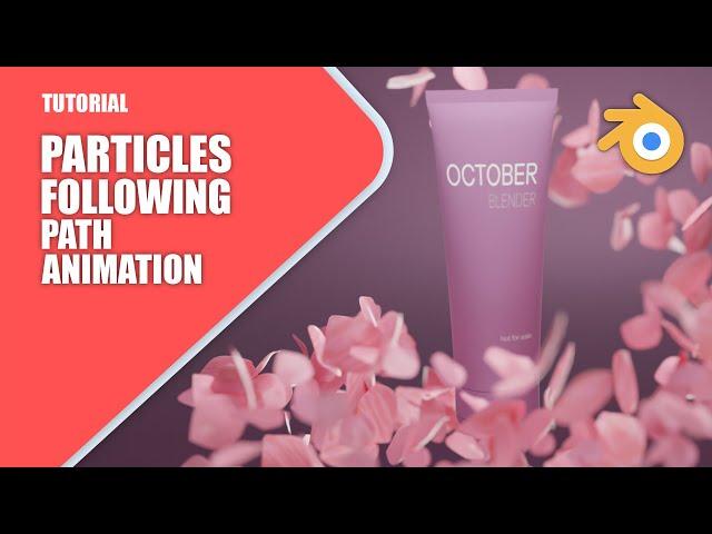 Object Particles Following Path || Product Animation || Blender Tutorial