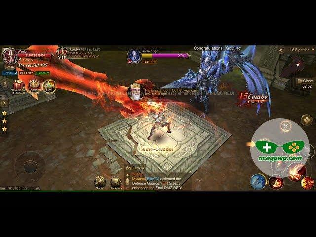 Dragon Storm Fantasy (Official) (Android iOS APK) - MMORPG Gameplay, Warrior Lv.1-50