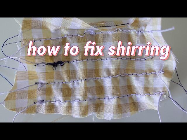 How To Fix Shirring Problems (simple and quick method!)