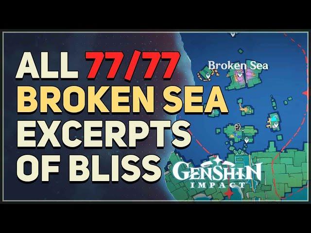 All Broken Sea Excerpts of Bliss Genshin Impact