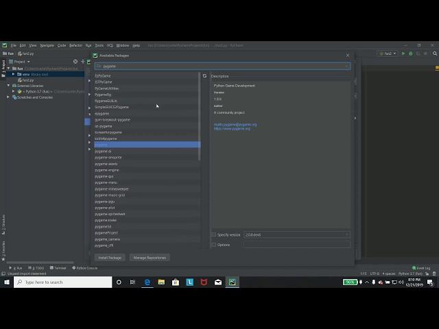 How to Install PYGAME on PYCHARM 2019.3 (PYTHON TUTORIAL - WORKS IN 2023!)