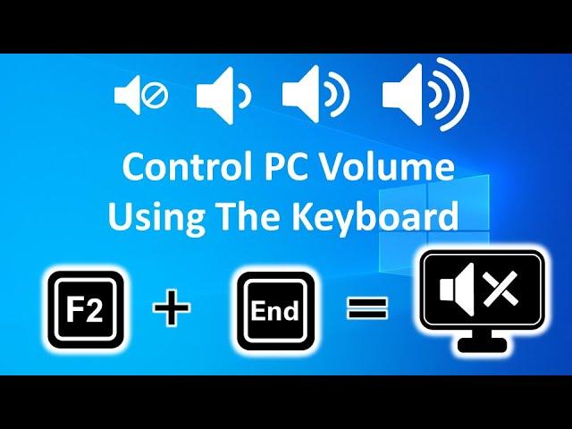 how to control volume from keyboard windows 10