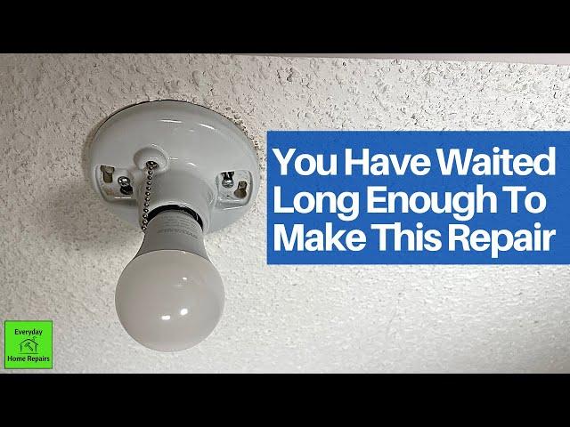 How To Install A Light Fixture With Pull Chain