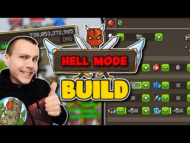 Grow Castle 2024 | Easy Hell Mode Build for Red Crystals