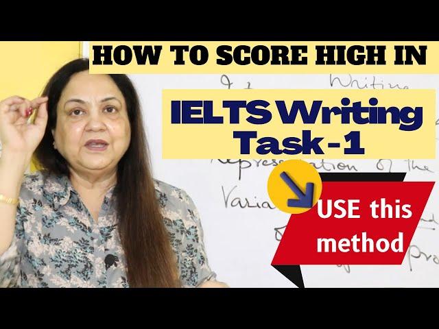 How to score high in IELTS Writing Task - 1 | Use this method | Beneficial video