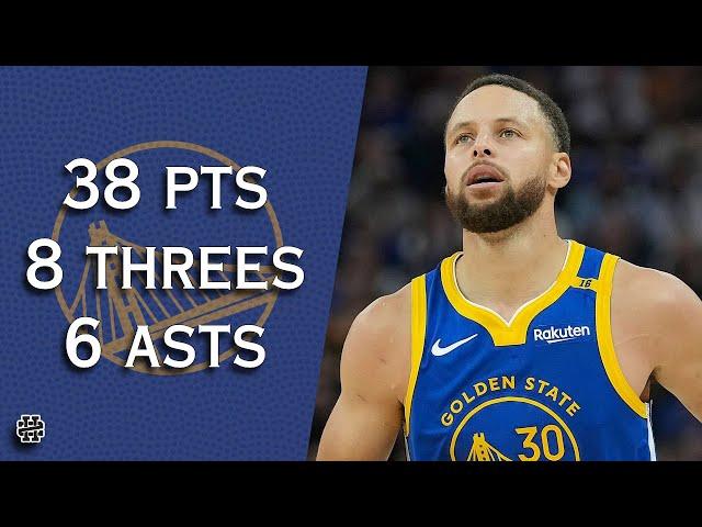 Stephen Curry 38 pts 8 threes 6 asts vs Lakers 24/25 season