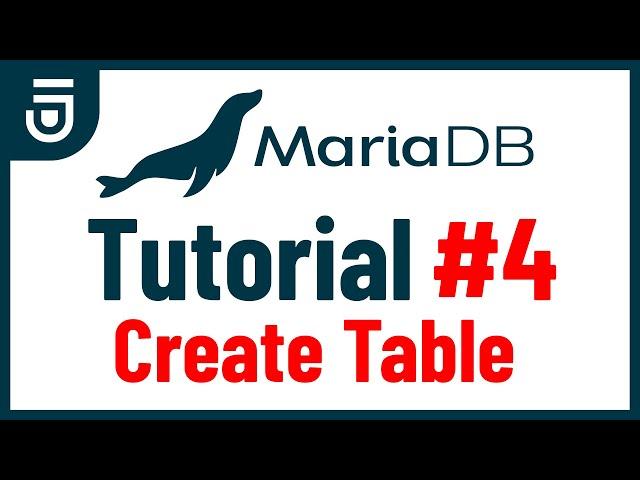 Create Table | MariaDB Tutorial for Beginners