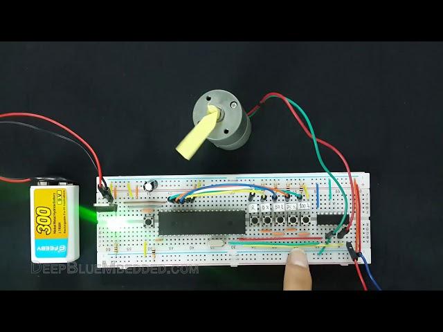 LAB 14 - DC Motor Speed Control With PWM & L293D IC