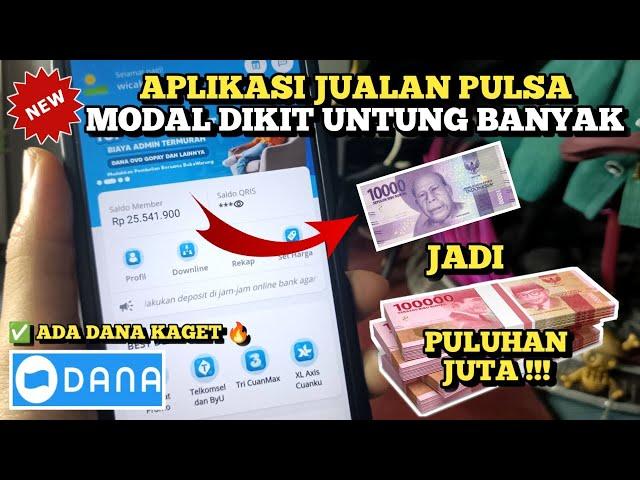 MODAL 10 RIBU JADI PULUHAN JUTA!! REKOMENDASI APLIKASI JUALAN PULSA TERMURAH 2024!