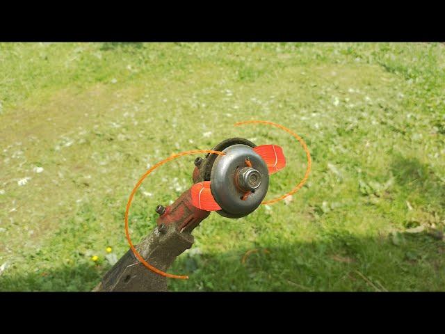 Make 4 holes and the mower head is unnecessary (simple and effective)