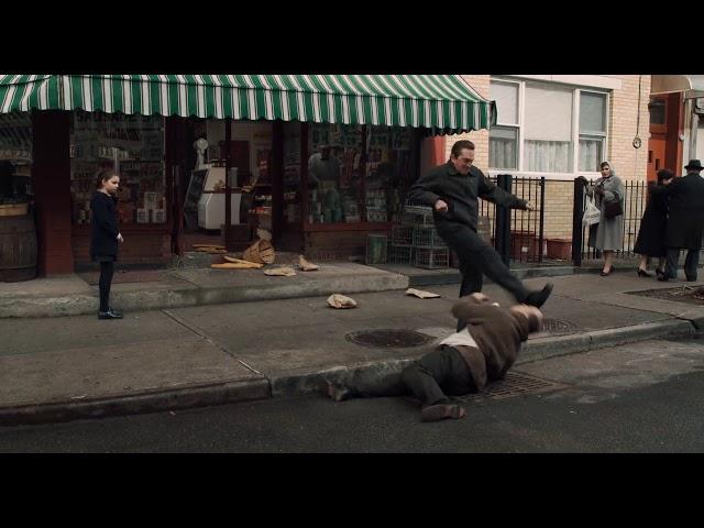 The Irishman (2019) - Robert De Niro beating the man who pushed his daughter (Movie Scene)