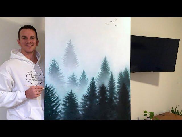 Painting a Forest in Mist and Fog