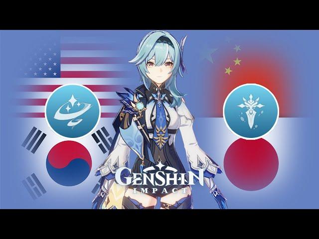 Eula Voice in 4 Different Languages (Skills & Attack) | Genshin Impact Eula