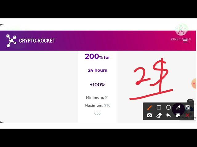 New 1$ dollar hyip investment site: crypto-rocket.gold! Earn 200% for 24 hr. Tried 2$, you 2 can try