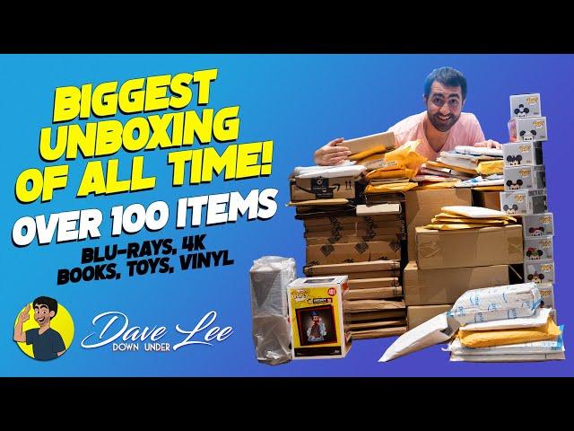 BIGGEST UNBOXING OF ALL TIME!! (over 100 items - Blu-rays, 4K, Books, Toys, Vinyl)