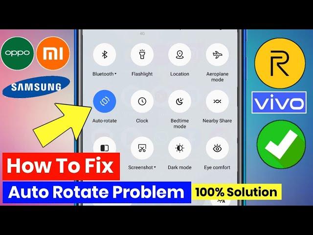 How to fix auto rotate problem | auto rotate not working | auto rotate problem realme, oppo phone