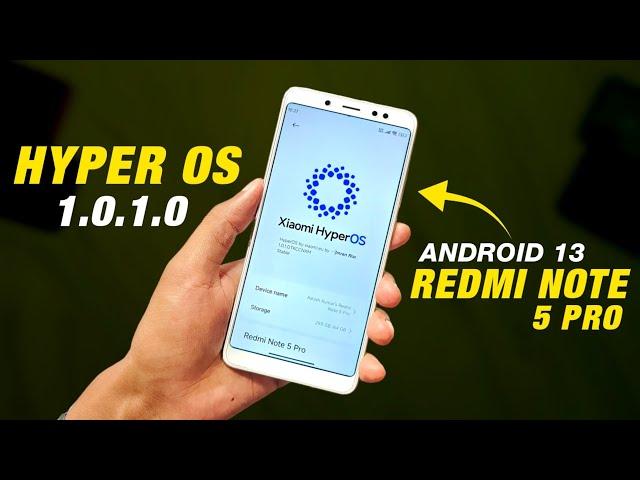 Hyper OS 1.0.1.0 Update For Redmi Note 5 Pro | Android 13 | Depth Wallpaper | Full Detailed Review