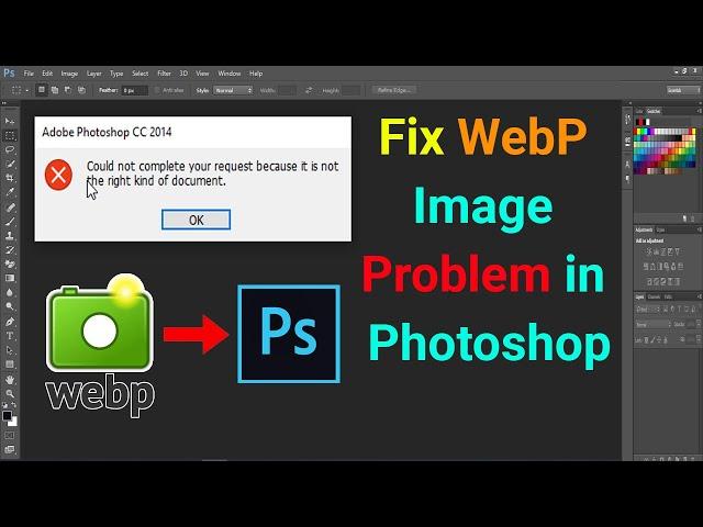 How to Fix WebP Image Problem in Photoshop 2022 || Output WebP from Photoshop