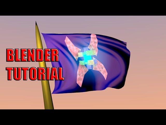 Blender - Waving Flag Animation Tutorial - Wind Force Field