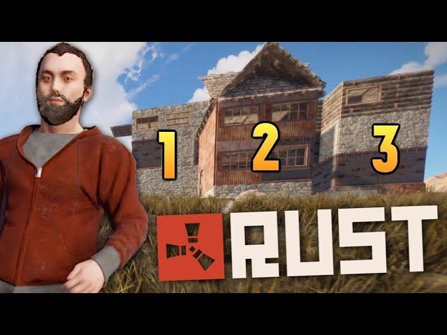 RUST - СТРОИМ 3 ДОМА В 1 БОЛЬШОЙ! 99% АНТИРЕЙД  #24